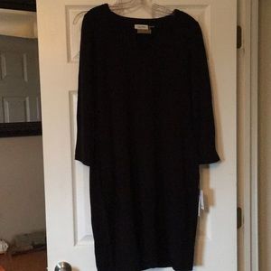 NWT! Calvin Klein Black Sweater Dress